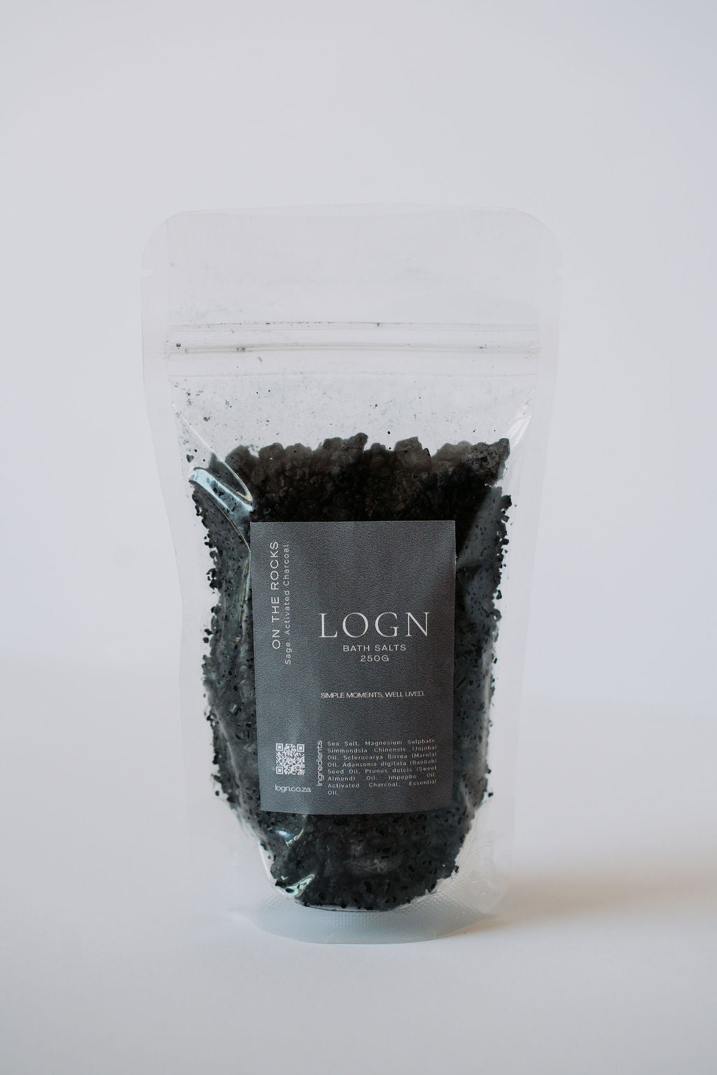 Activated Charcoal Bath Salts | On The Rocks – 250g