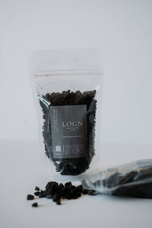 Activated Charcoal Bath Salts | On The Rocks – 250g