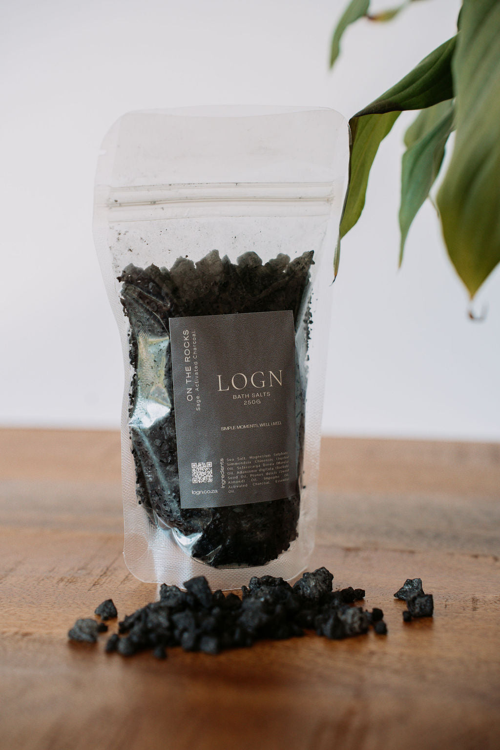 Activated Charcoal Bath Salts | On The Rocks – 250g