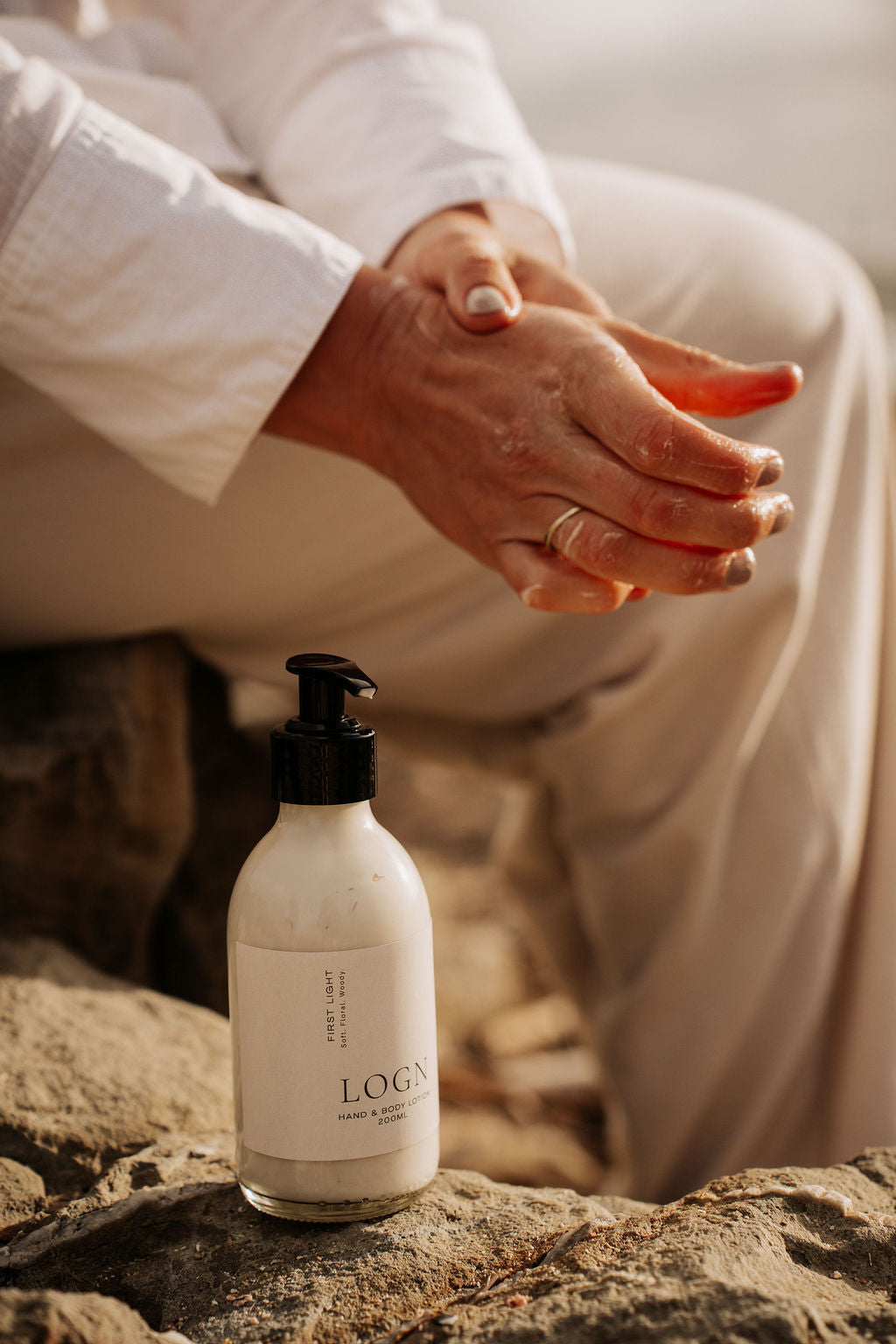 Hand and Body Lotion | First Light - Clear Bottle